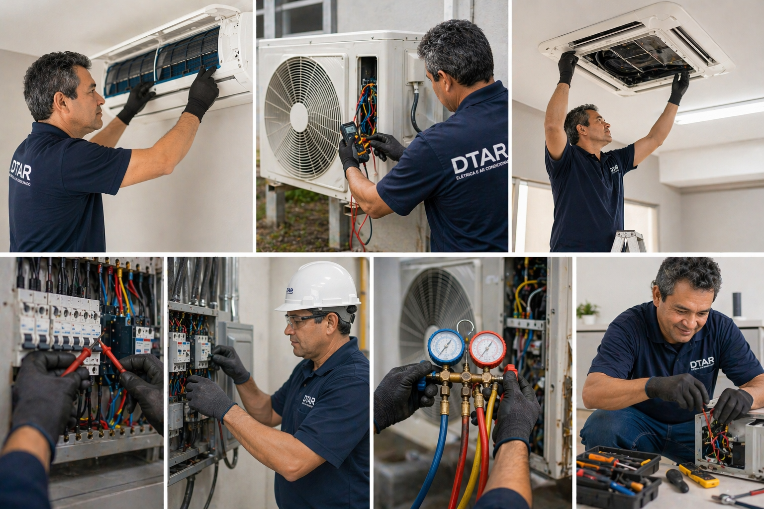 Antonio Cruz realizando instalação e manutenção de painel elétrico industrial em São Paulo — DTAR Elétrica